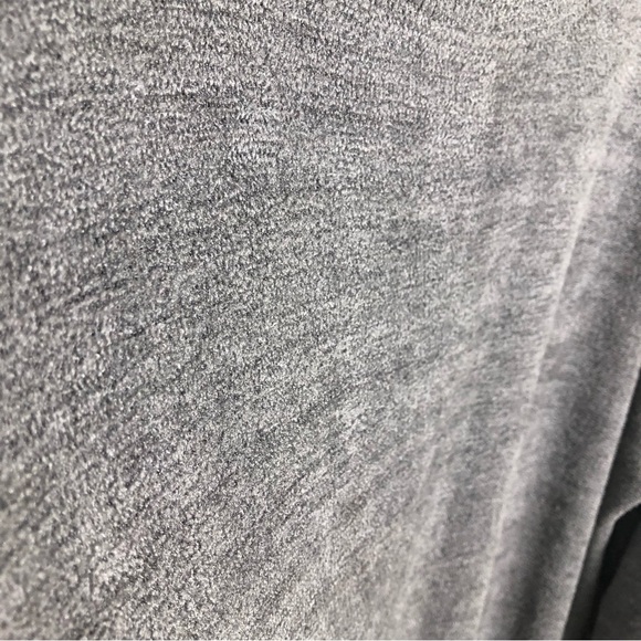 Three Dots Charcoal velour knit sweater size: M - Picture 8 of 10
